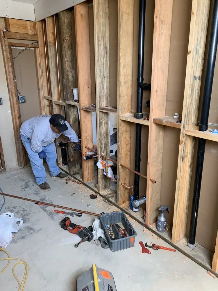 Commercial rough-in plumbing for Gas Line Repair in Lewisburg